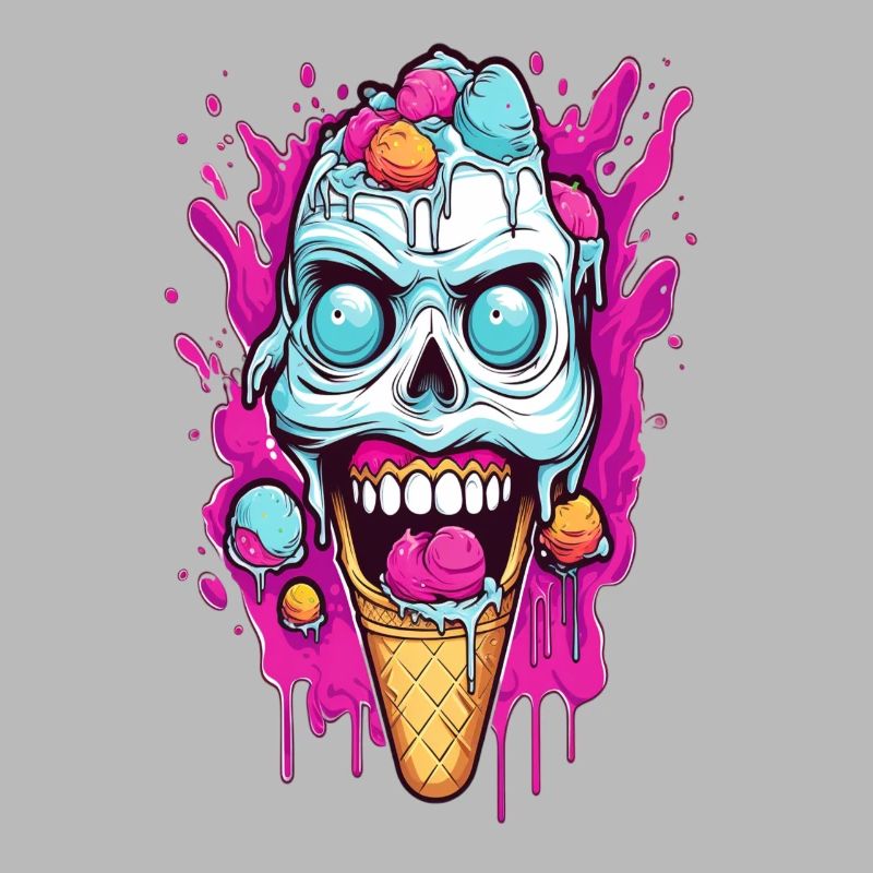 Skull Eiscreme Design