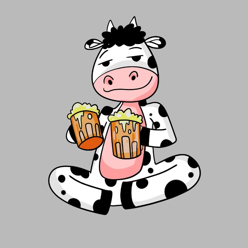 Kuh mit Bier