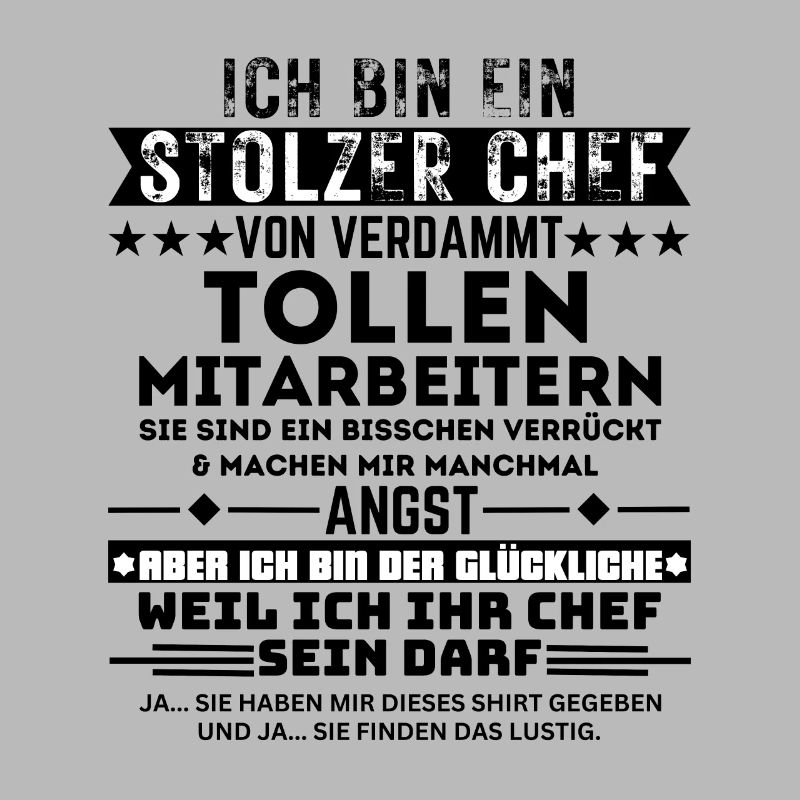 Stolzer Chef Glücklich