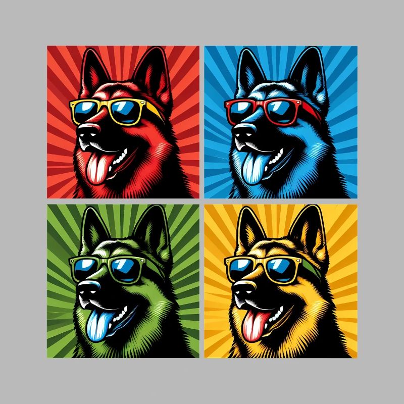 Shepherd's Pop Art Bear, Teddy, Biscuit, Waffles