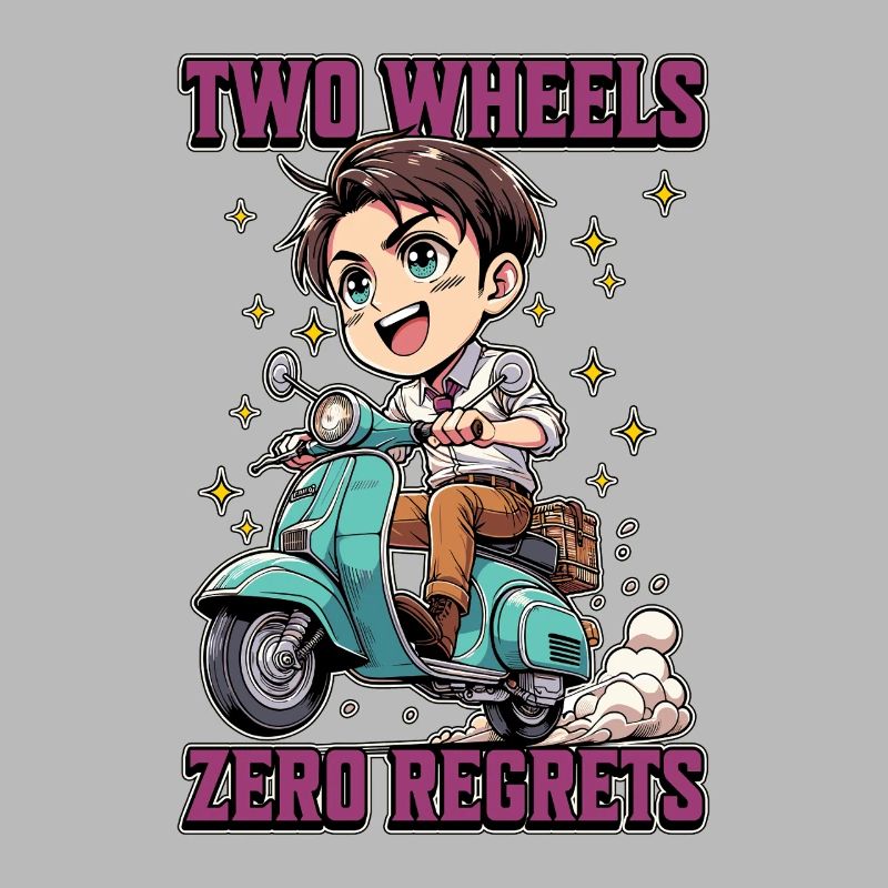 Scooter Two Wheels Zero Regrets Scooter Driver