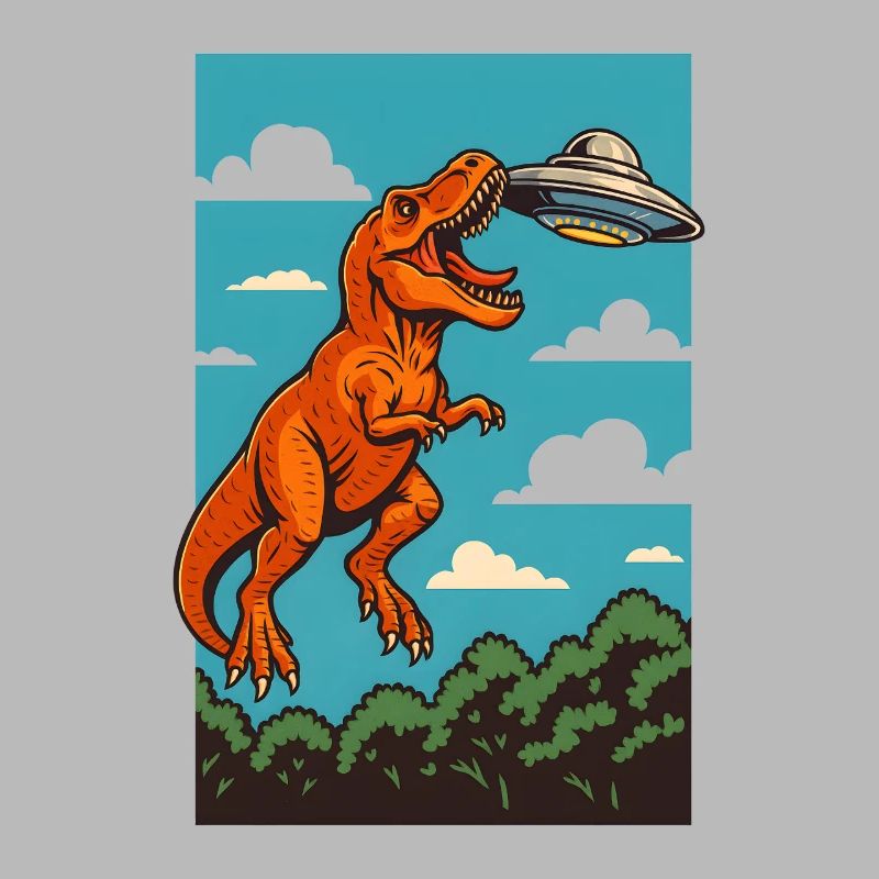 T Rex Fängt Ufo Sky Encounter