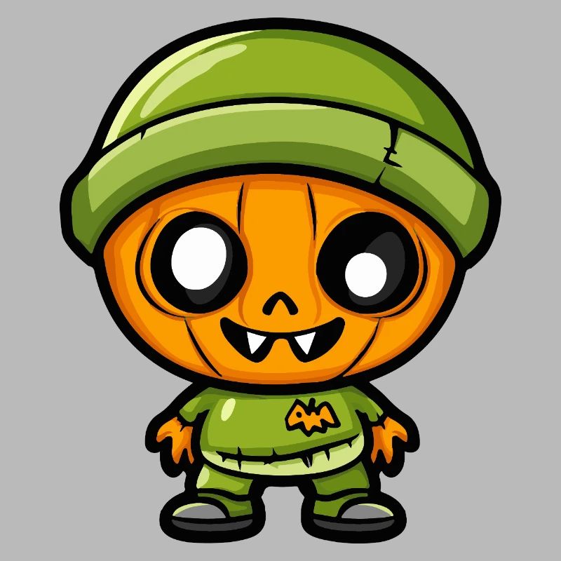 Zombie Halloween Niedlich Comic