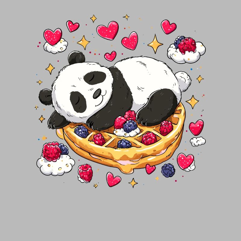Panda auf Waffelträumen