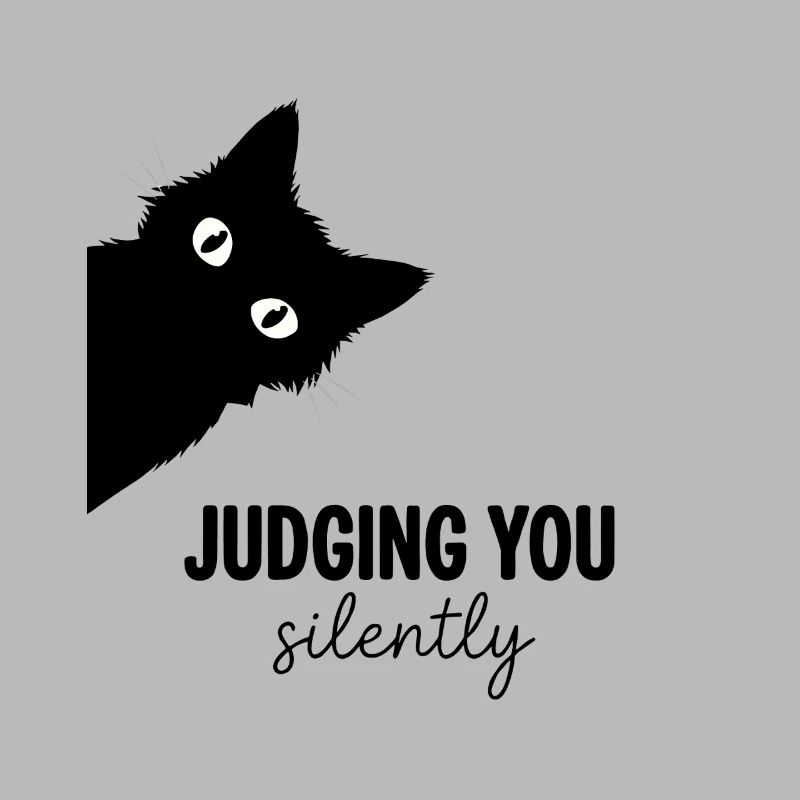 Te juger en silence fixe les yeux de chat