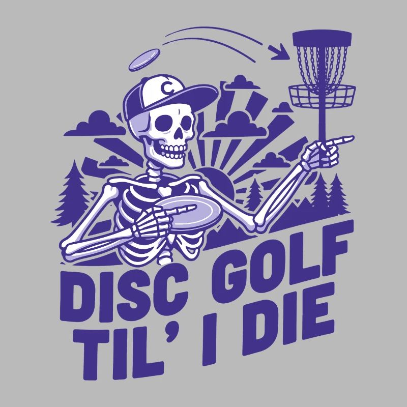 Disc Golf Til I Die Funny Disc Golfer Flying Disc