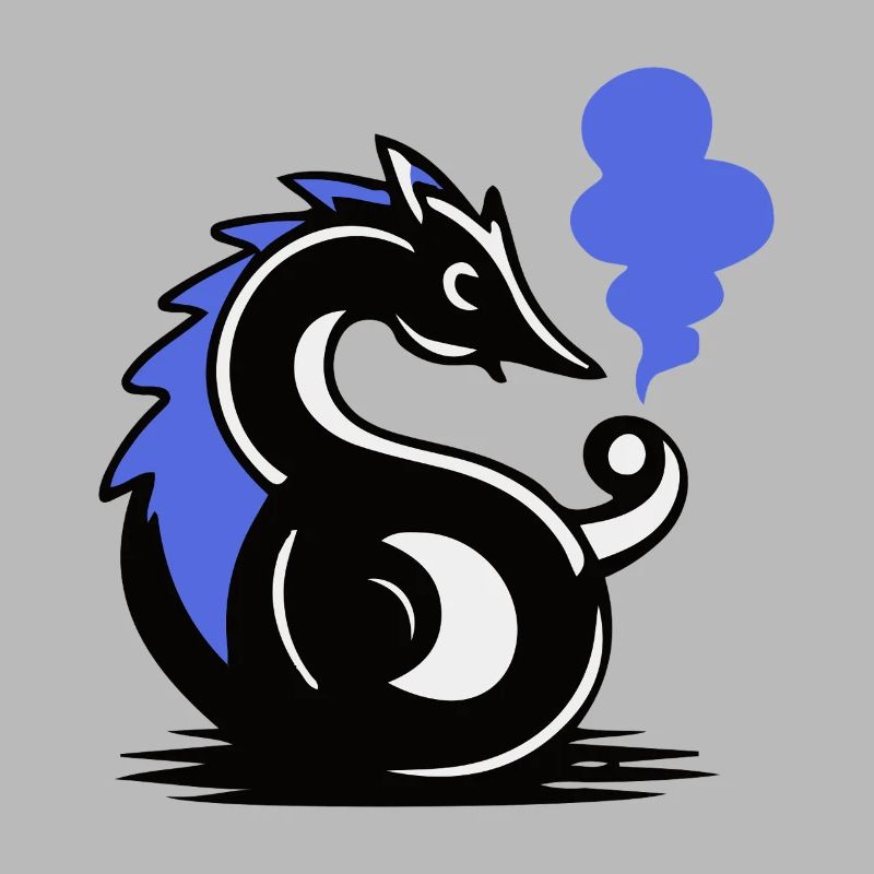 Blauer Glut-Seepferdchen
