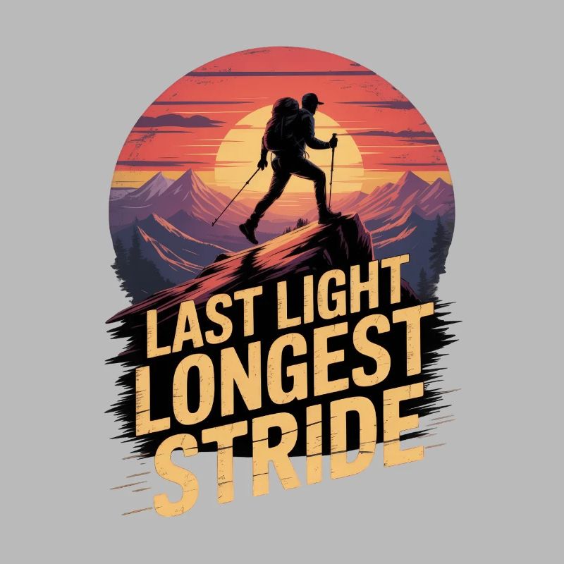Last Light Longest Stride Hiking Sunset