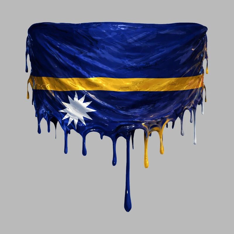 NauruFlag Drop Art