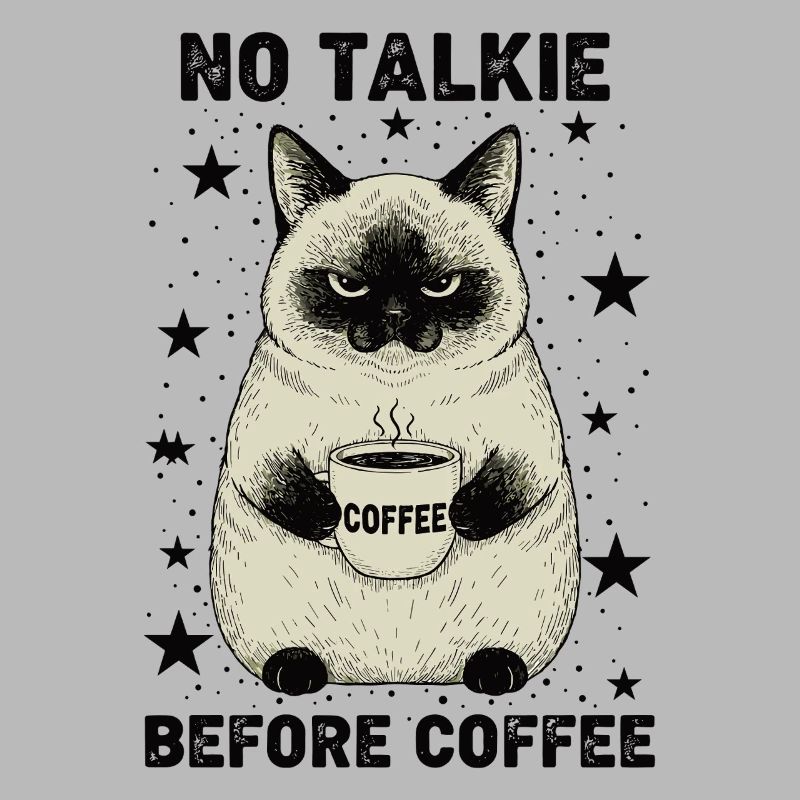 Pas de conversation devant un chat amateur de café