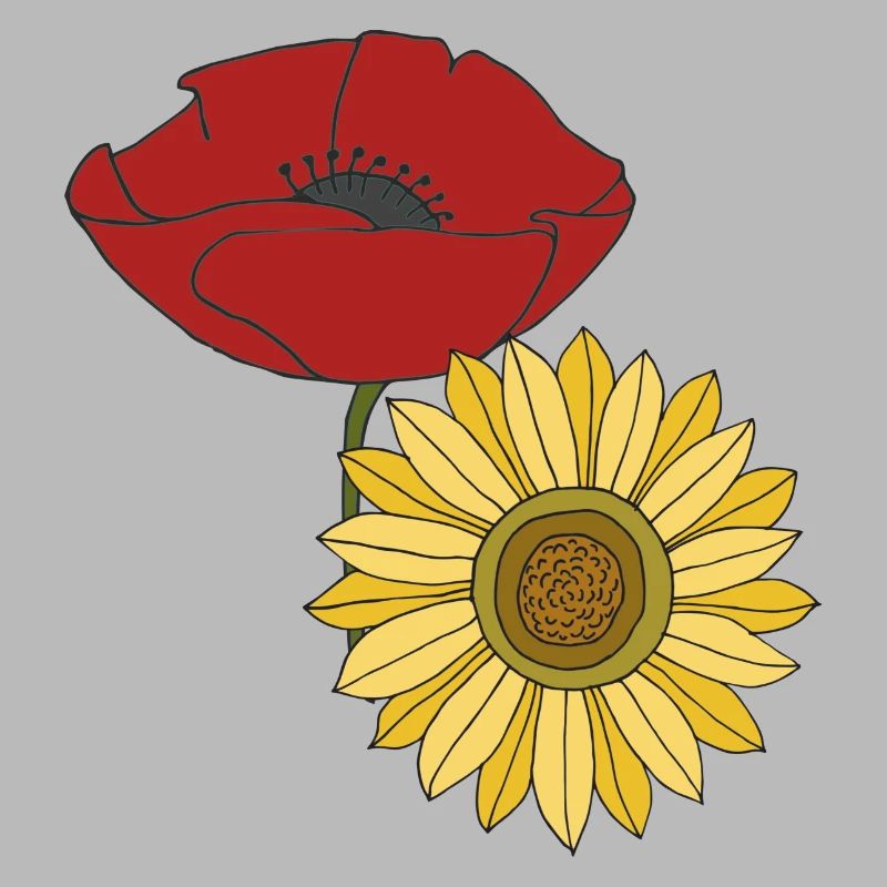 mohn sonnenblume
