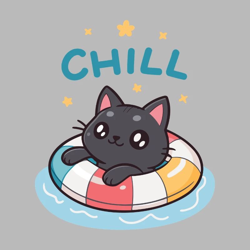 Chat Flottant Chill Bouée