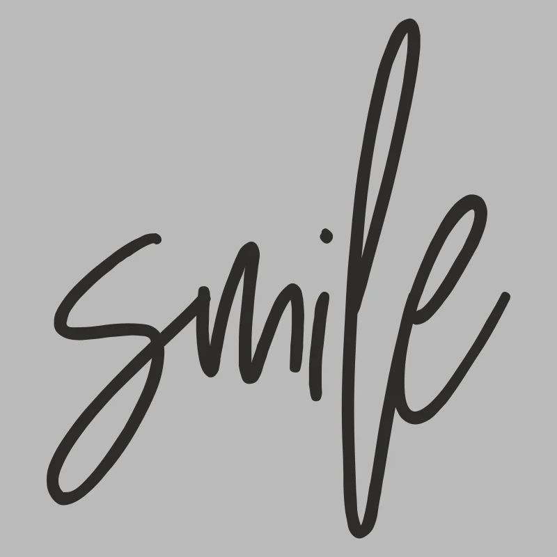 SMILE – Positive text design for a good mood