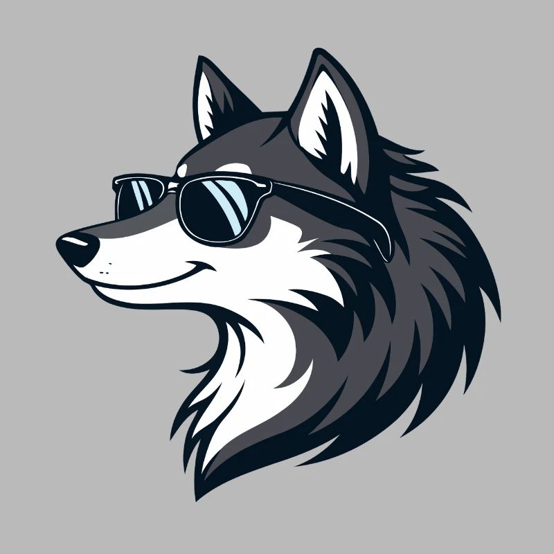 Moderne Wolf-Sonnenbrillen