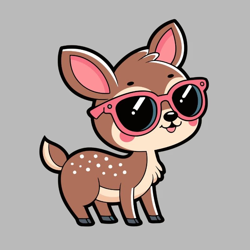 Chic doe rose-colored glasses