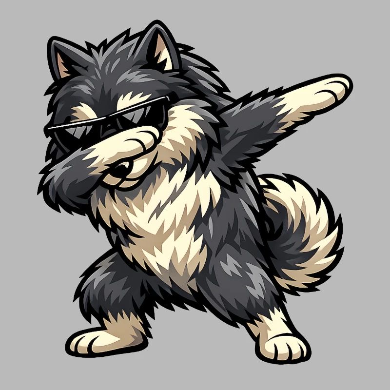 Dabbing Wolfsspitz