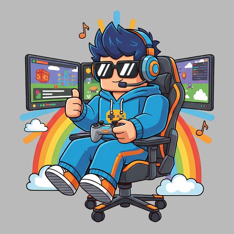 Cooler Streamer, der Spiele spielt
