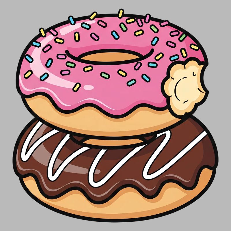 Sweet Stack Donuts Pop Art
