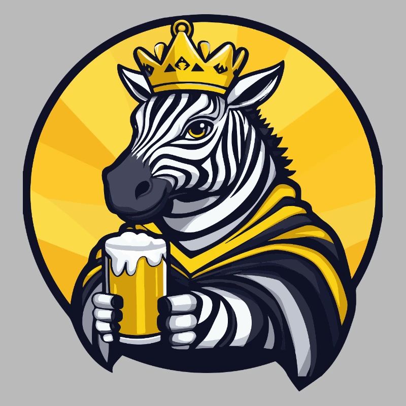 Zebra Bier Lustig