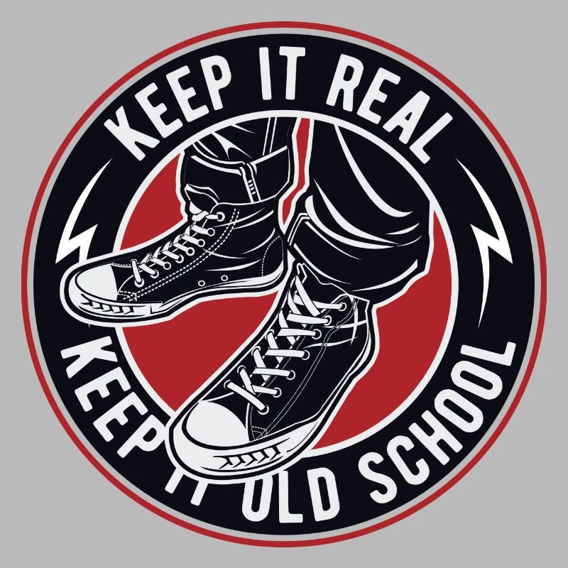 Keep It Real Old School Sneakers Logo