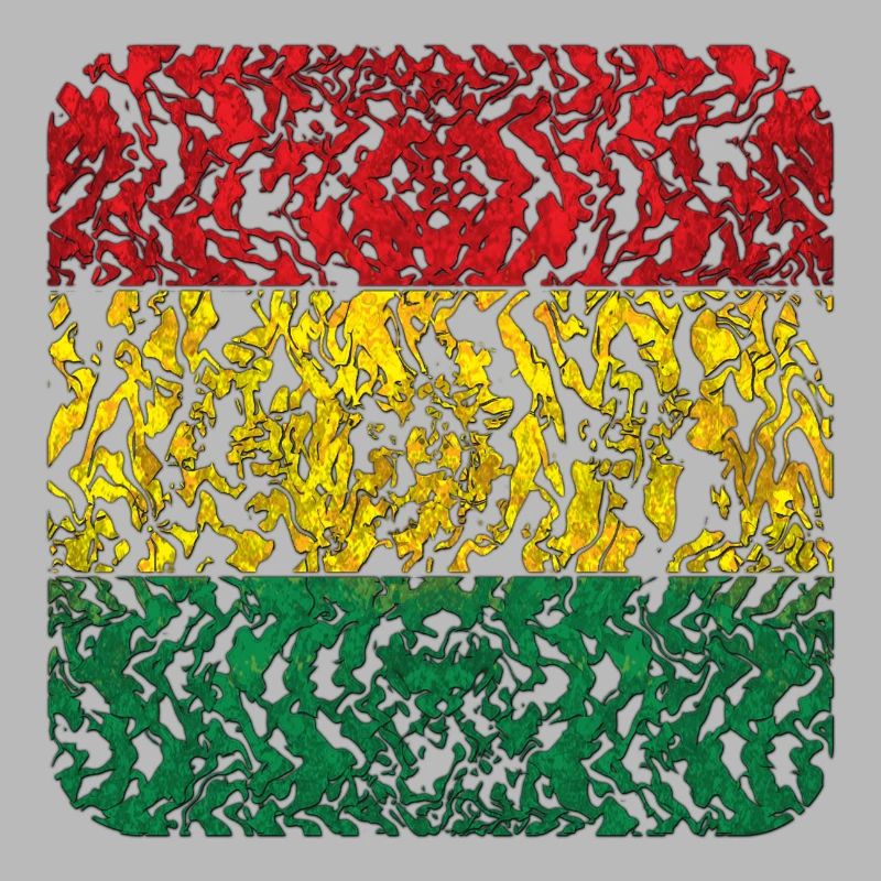 Abstract Rasta Pattern in Colors