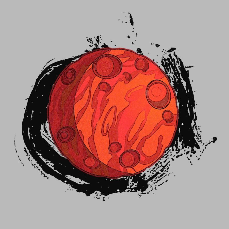 Planet Mars with background, planets