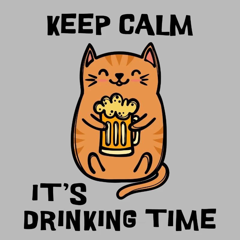 Fest Beer Statement Drink Cat