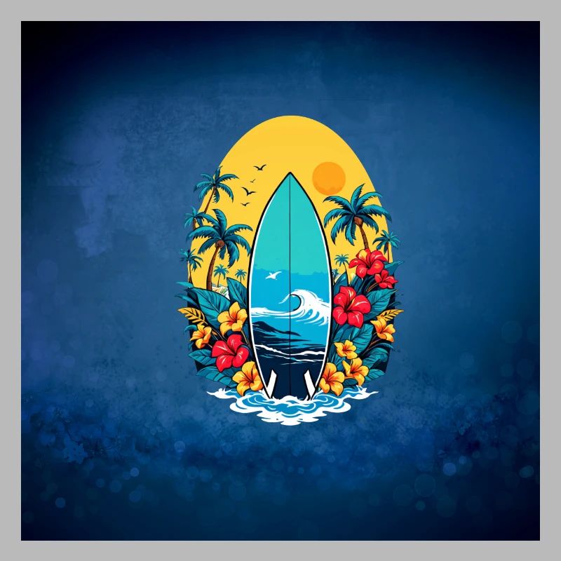 Planche de surf élégante