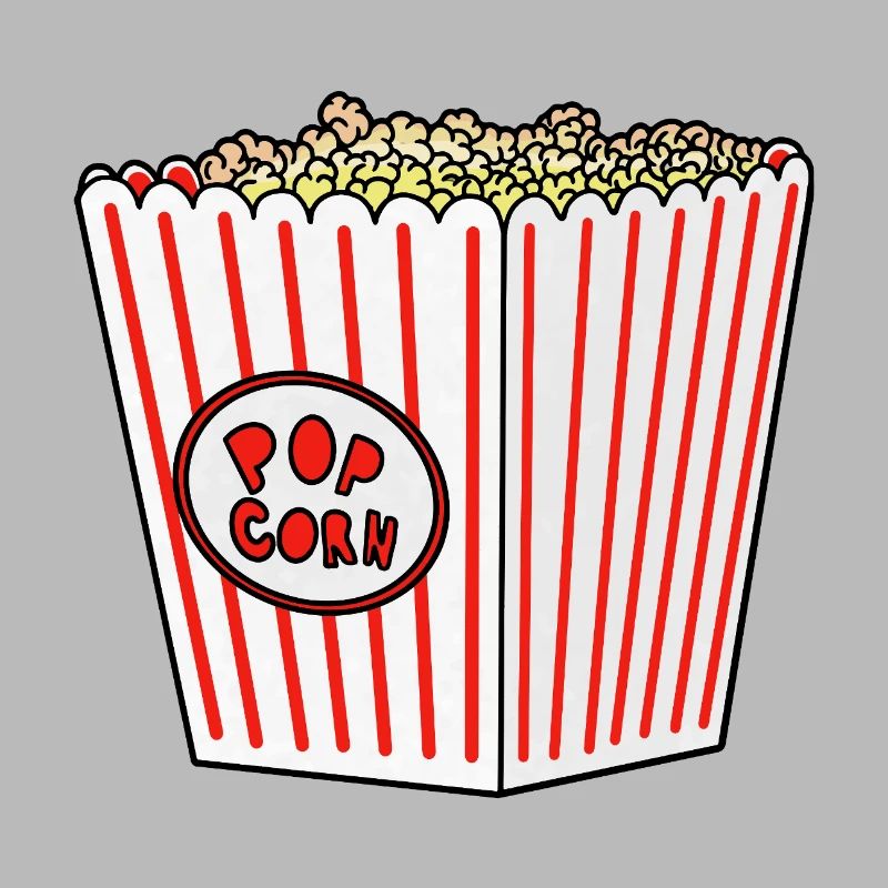 Popcorn Stripe Burst Eimer Retro