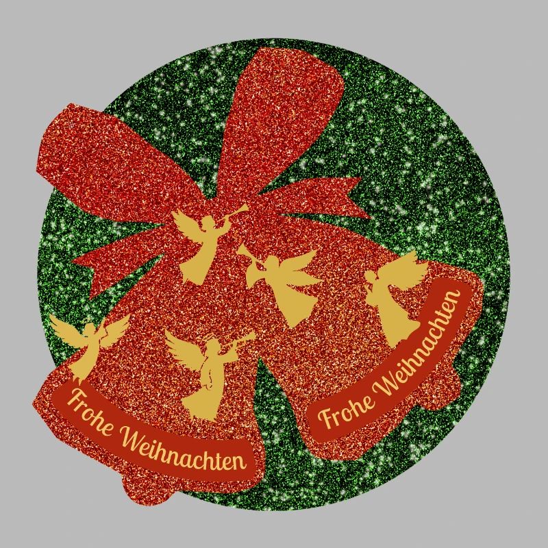 Frohe Weihnachten Weihnachtsglocke Engel fliegend