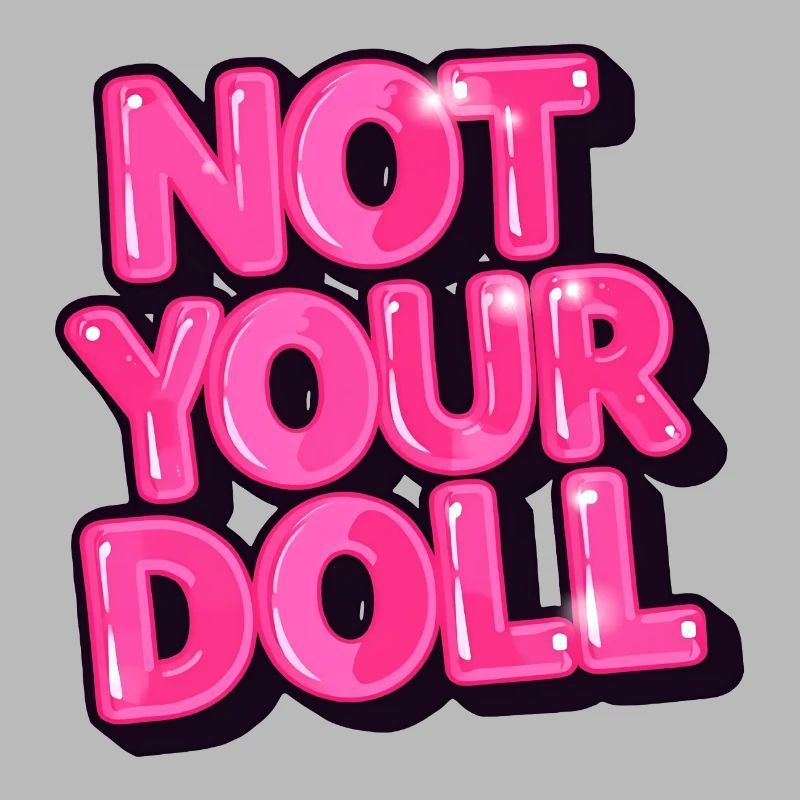 Pas votre poupée Bold Pink Design graphique