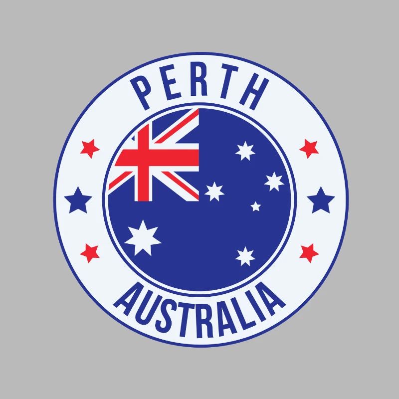 Perth Australia Circle Abzeichen