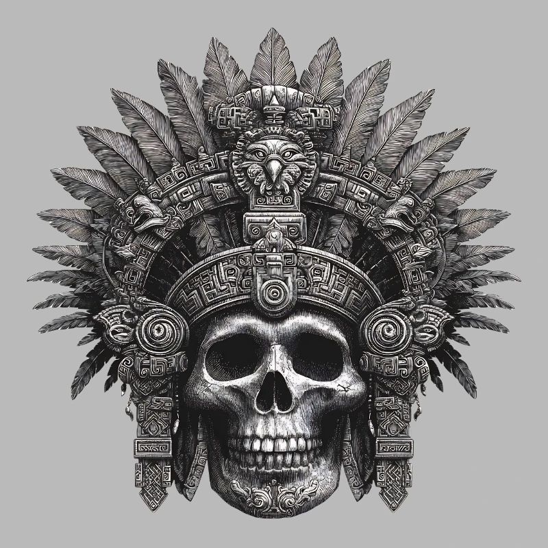 Guerrier maya design aztèque