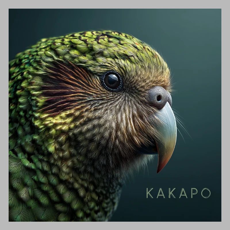 Kakapo – Perroquet vert rare