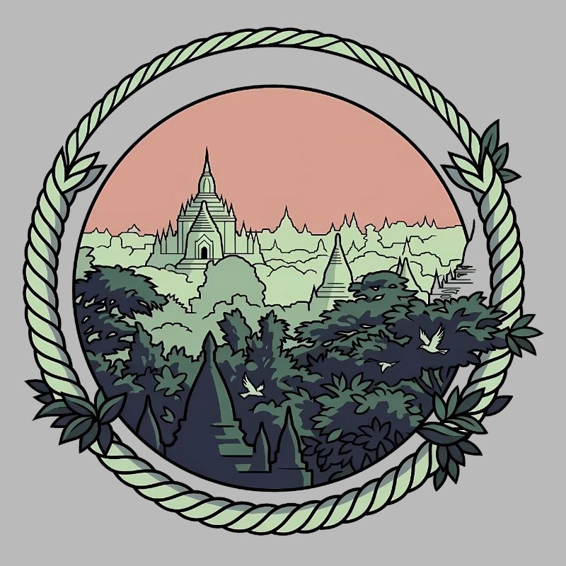 Style de bande dessinée pagode
