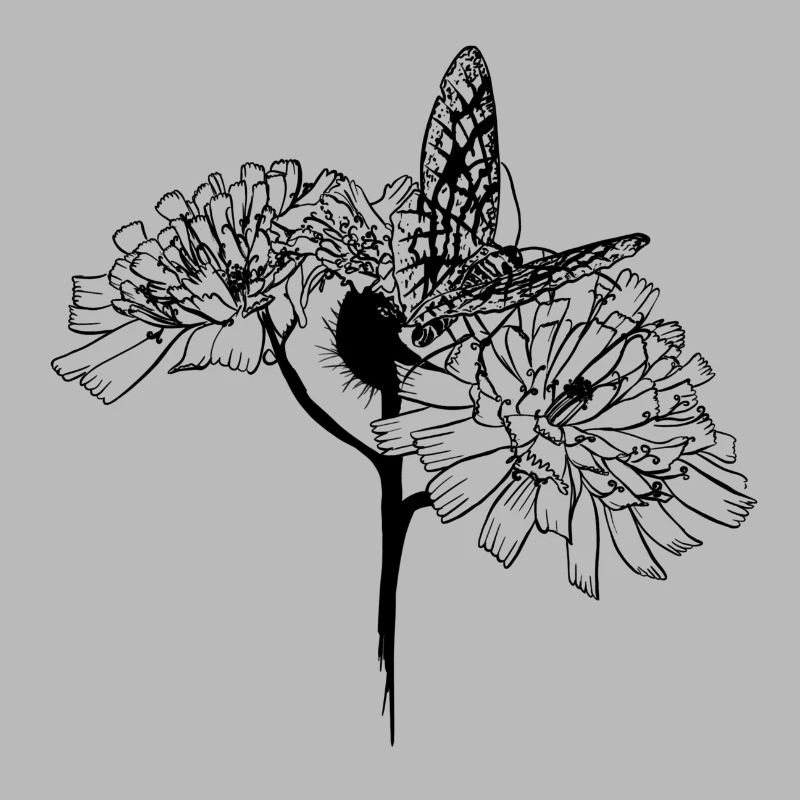 Papillon sur fleurs