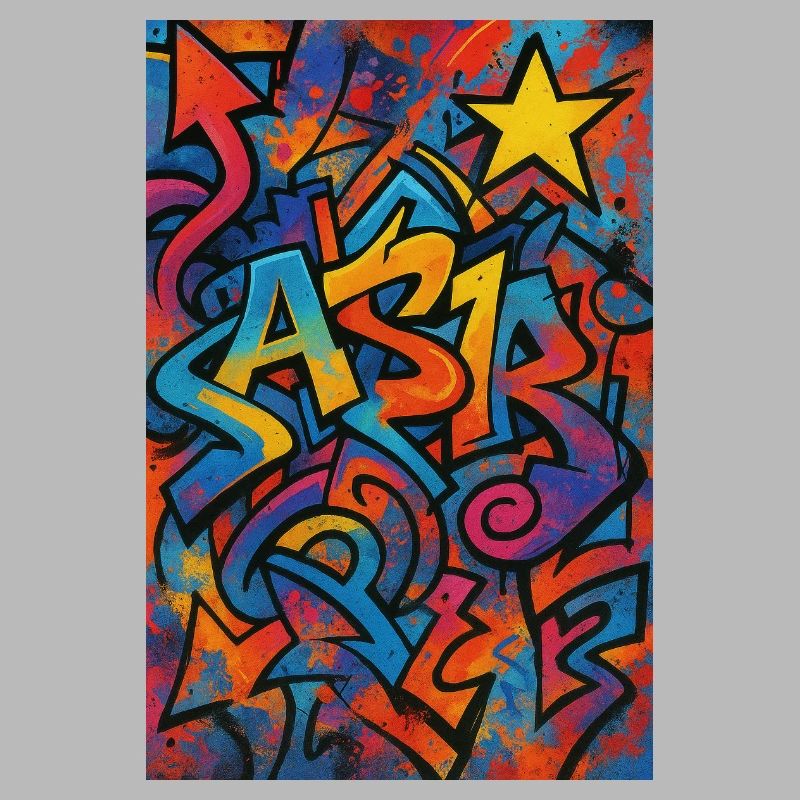 Astr Graffiti Explosion de couleurs