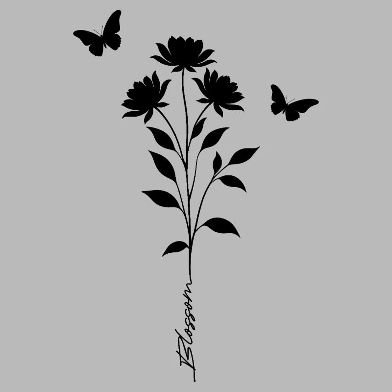 Fleur Fleur & Silhouette Papillon
