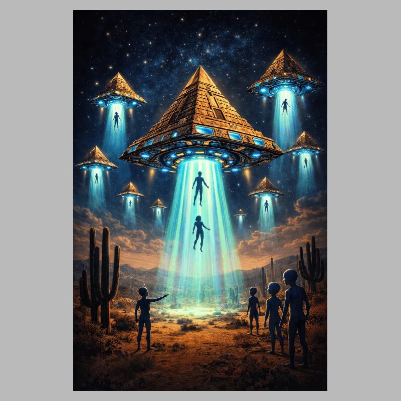Fusée pyramidale extraterrestre OVNI