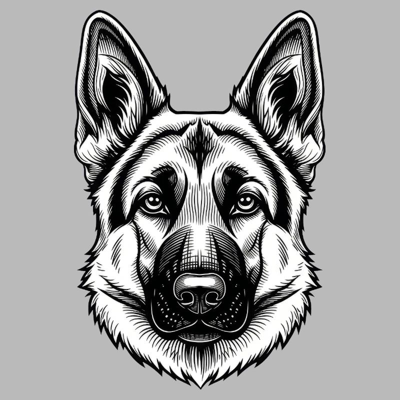 Inkline Deutscher Schäferhundkopf