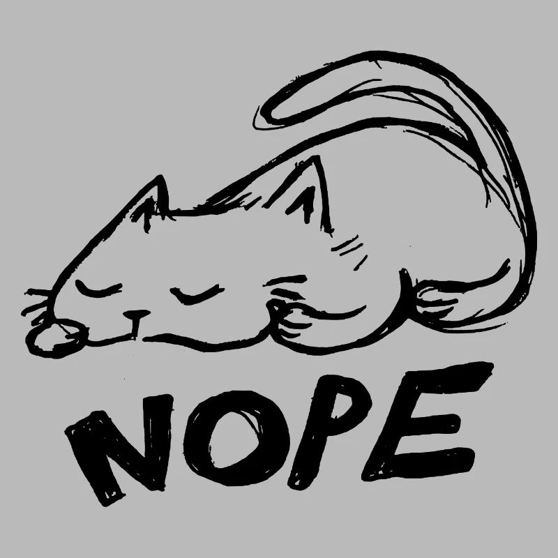 Faule Katze Nope