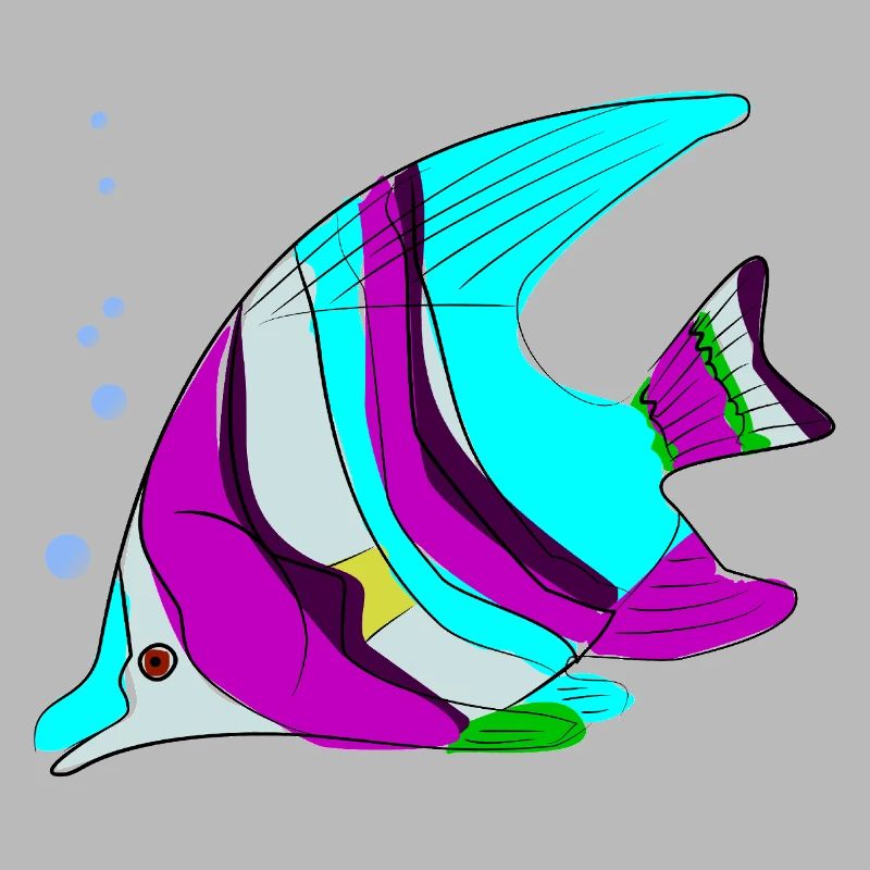 Fisch Farbig