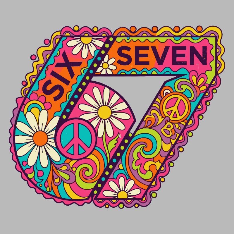 Psychedelic Seven Flowers
