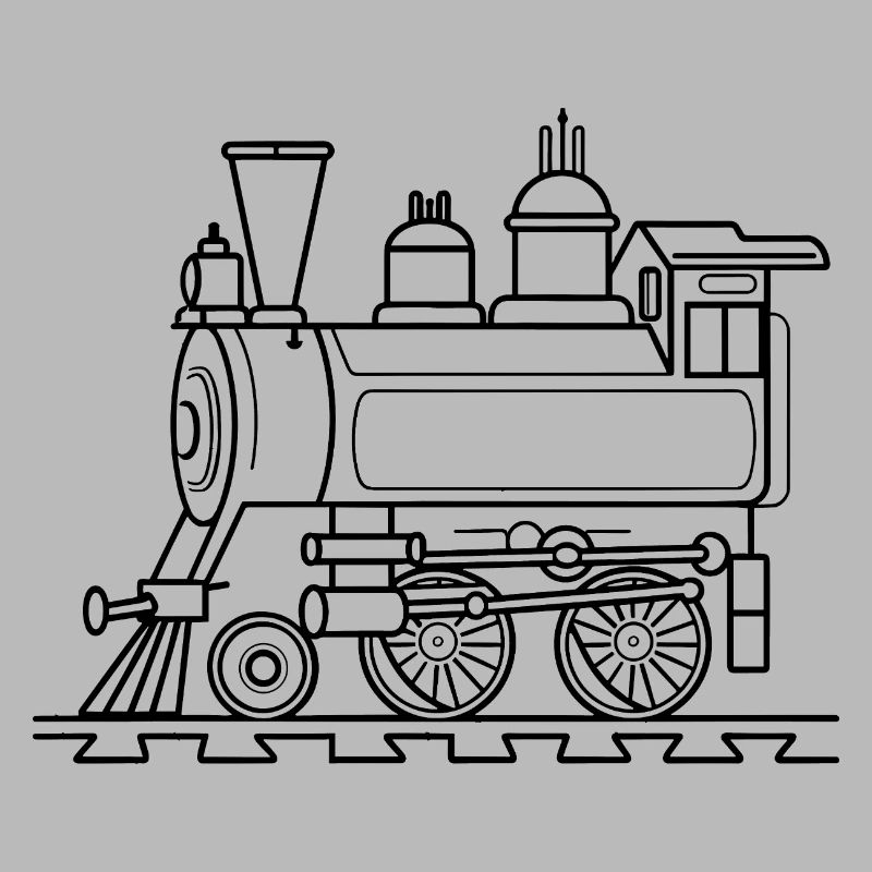 Eisenbahn Comic Stil