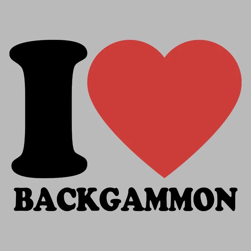 I love Backgammon | Brettspiel | Geschenk