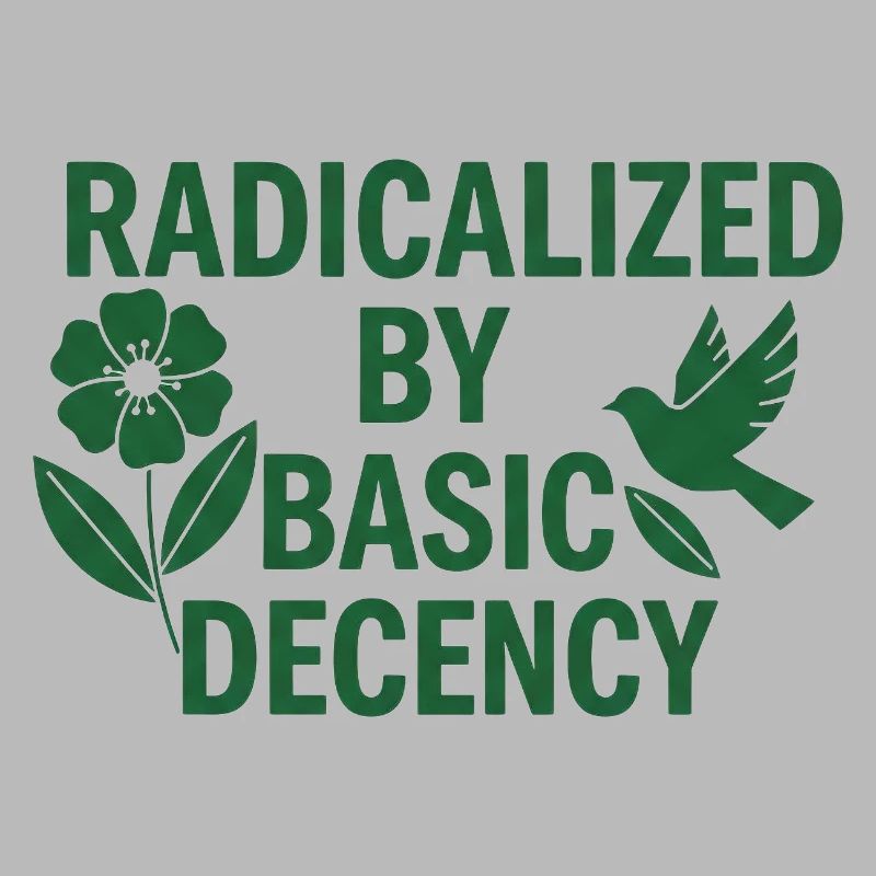 Chemise de la décence de base des valeurs progressistes