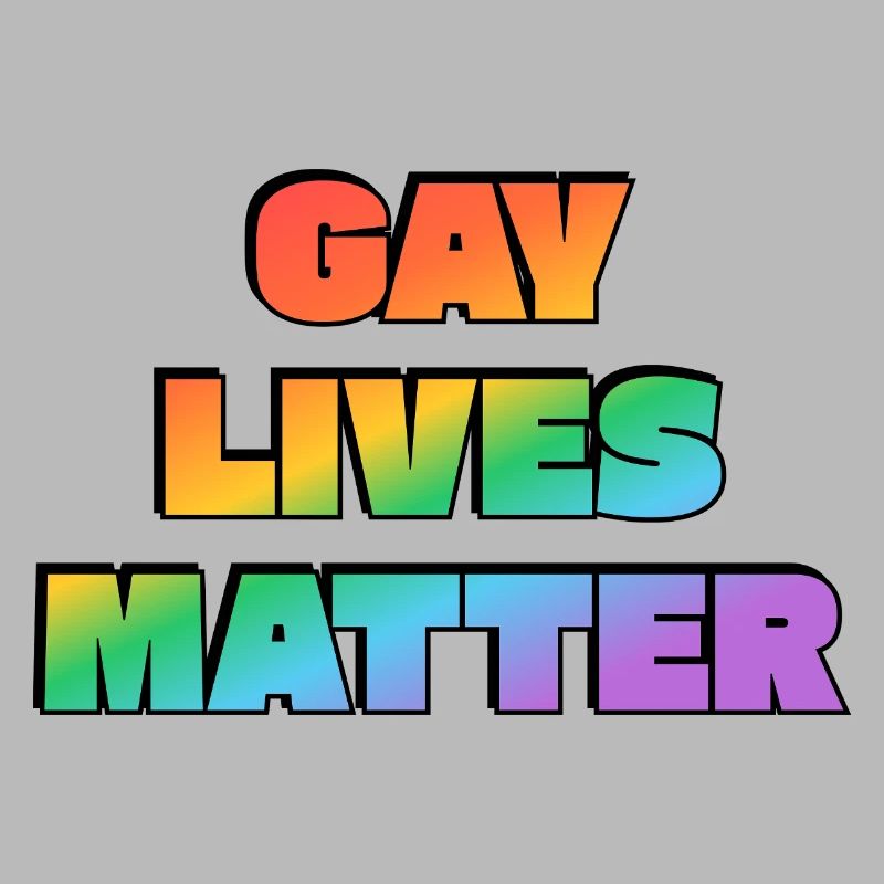 Pride Rainbow Typographic Statement