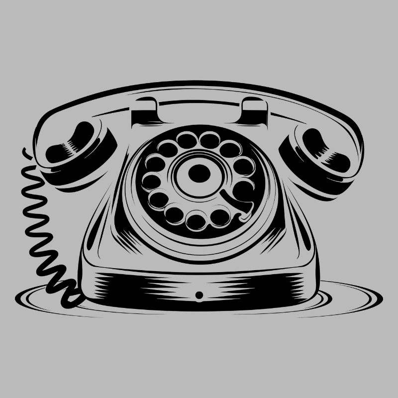 Oldschool Phone Drawing