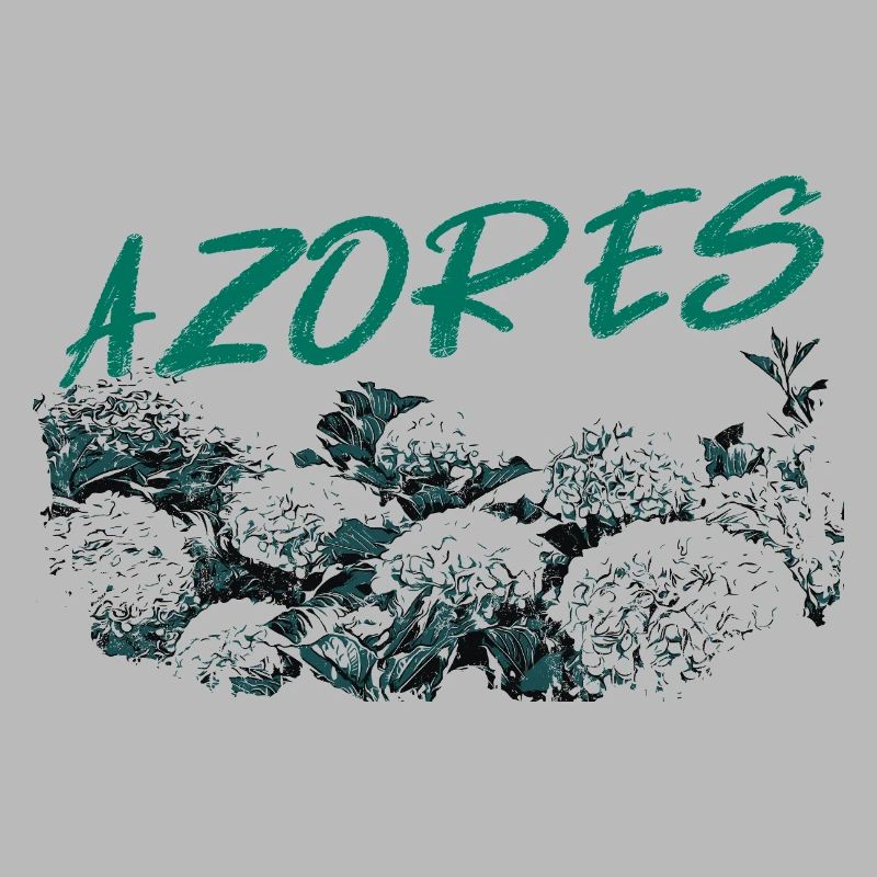 Azores Botanical Hydrangeas Turquoise