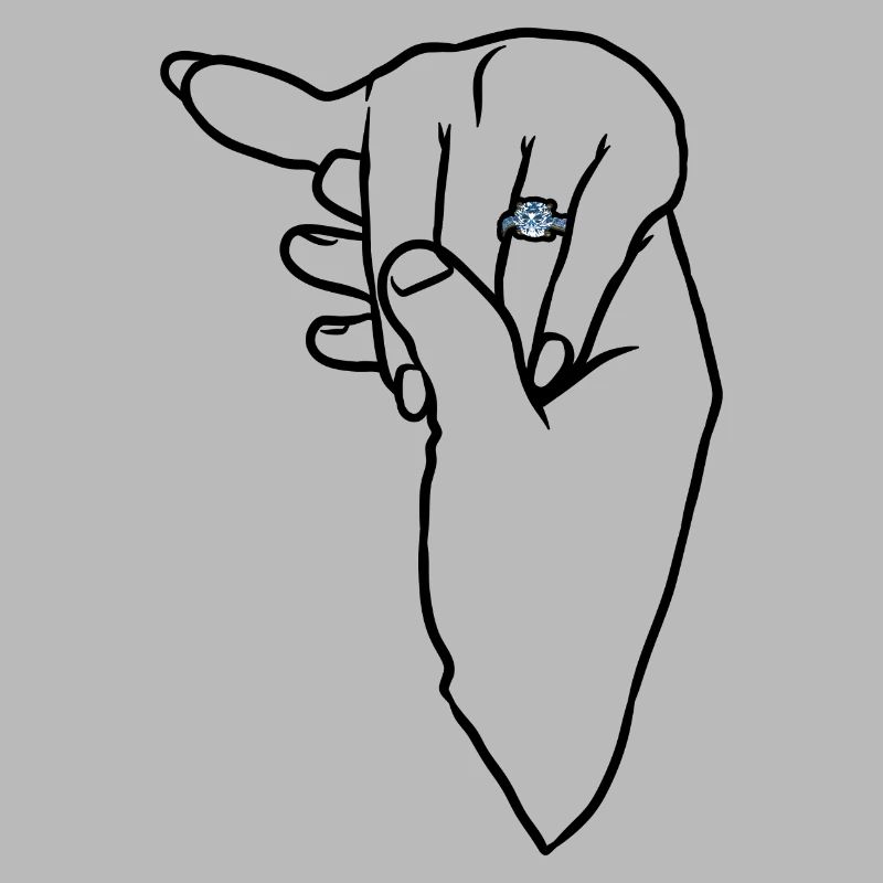 Engagement Wedding Ring Hand